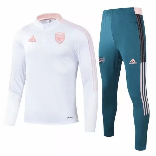 Trainingsanzüge Arsenal 2021-2022 Weiß Grün Pink Günstige Fußballtrikots